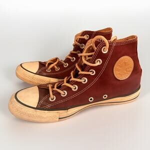 Converse Chuck Taylor All Star Hi Burgundy Leather Sneakers Men’s 5.5 Women 7.5